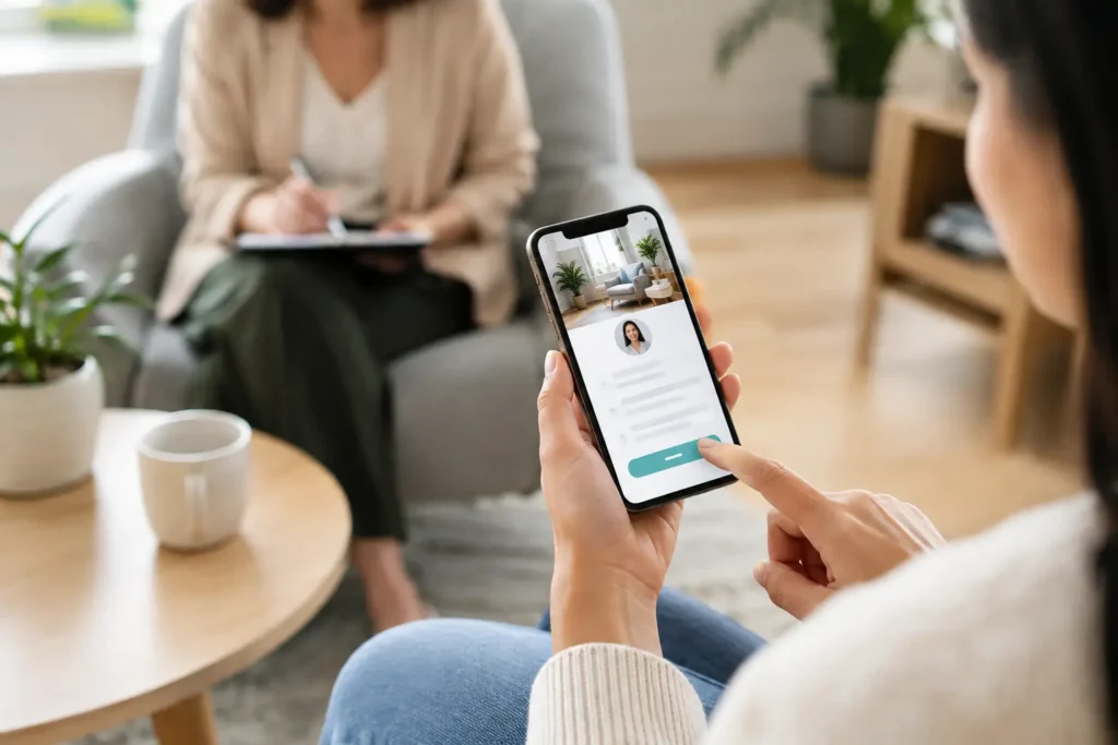 Mobile Friendly Website for Therapists That Books